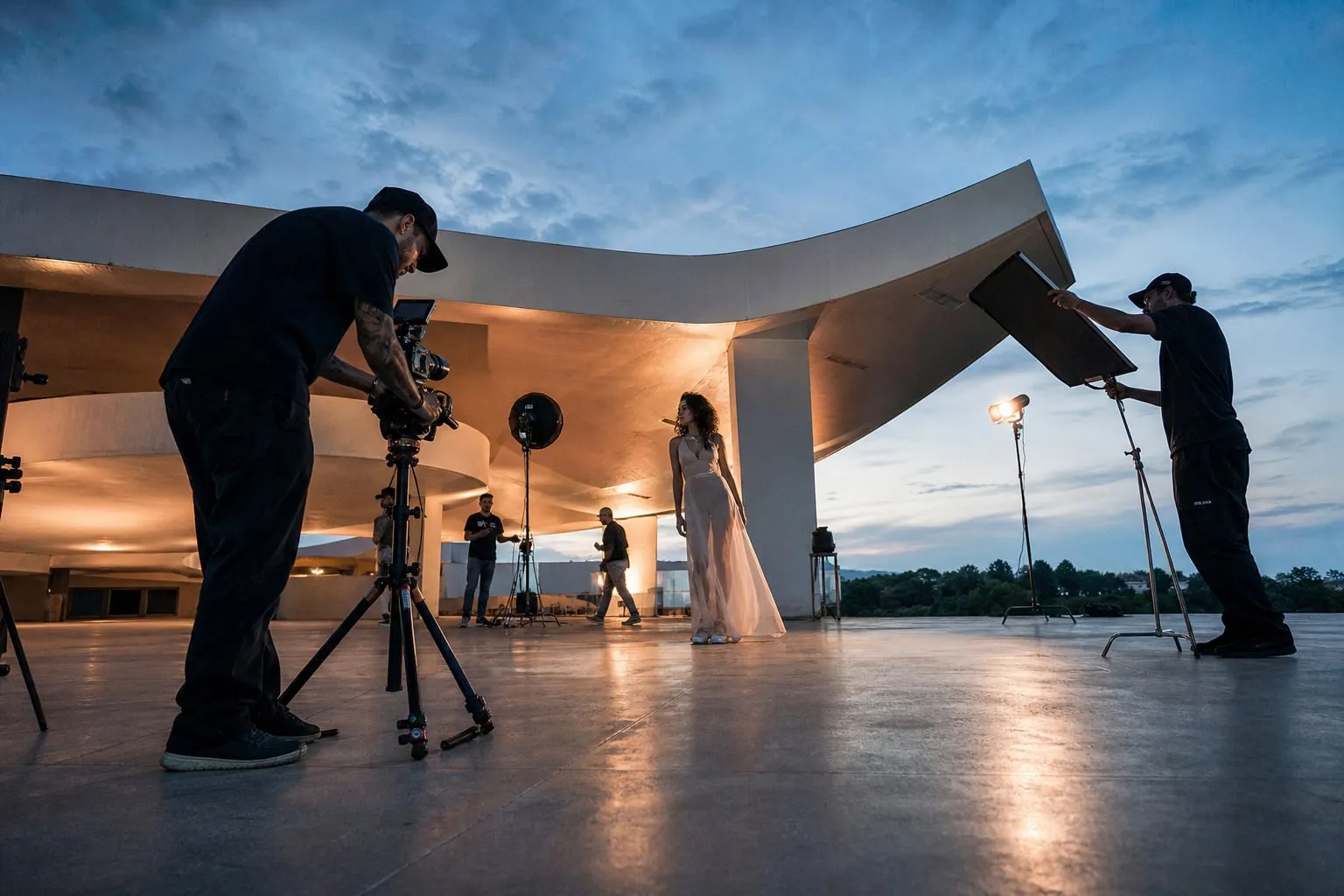 Editorial de moda em espaço cultural: guia de gravação