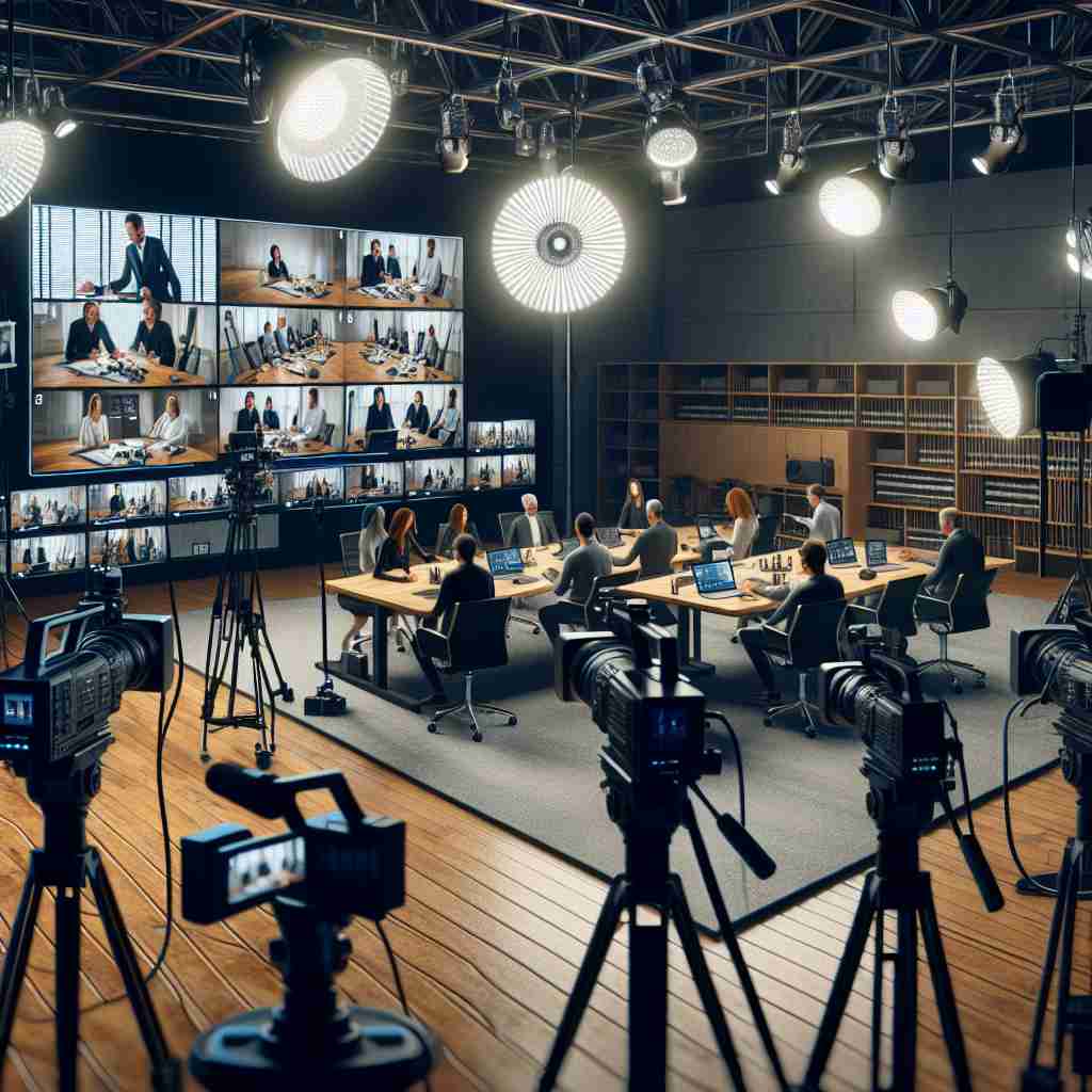 An image illustrating Produção de Vídeo Corporativo Remoto