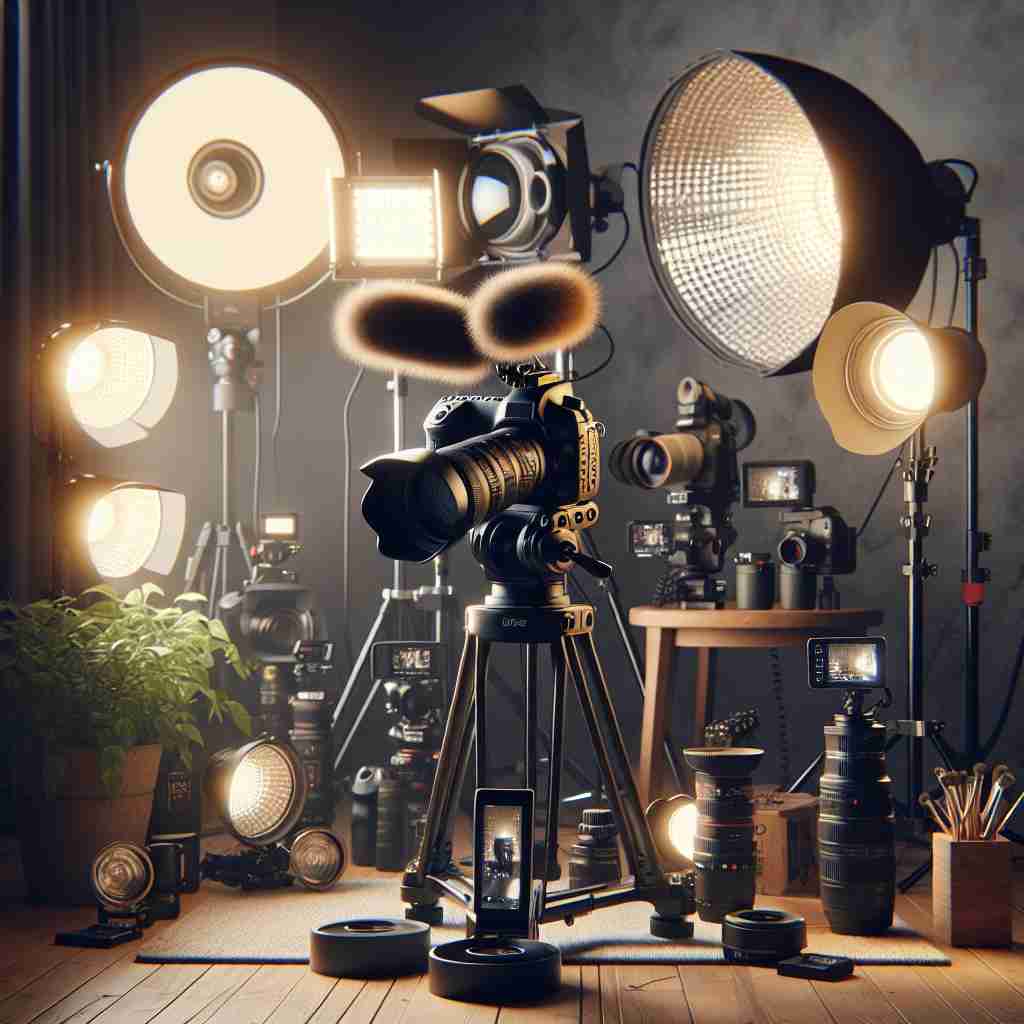An image illustrating Iluminação Para Vídeos Caseiros: A Arte de Criar a Atmosfera Ideal