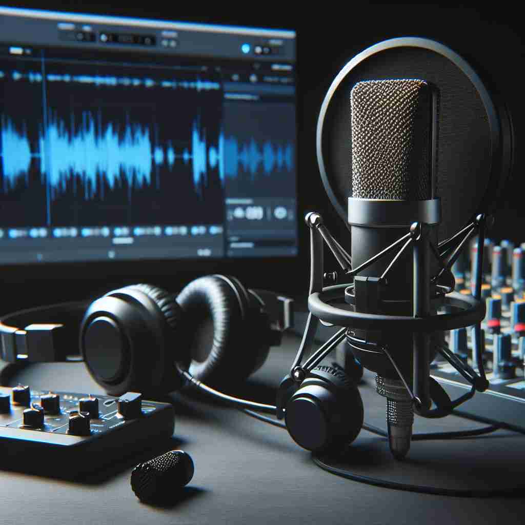 An image illustrating Produção de Áudio para Podcasts Profissionais