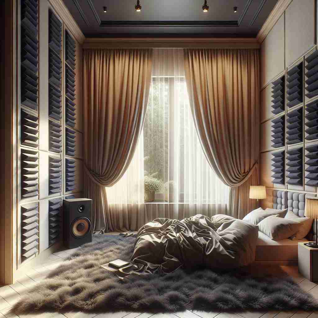 An image illustrating Tratamento Acústico de Quarto Pequeno