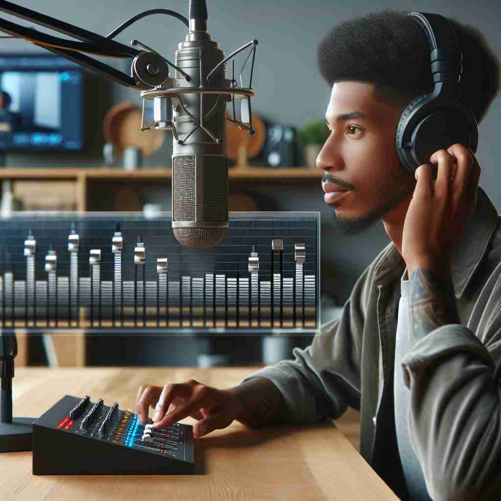 An image illustrating Equalização Para Voz de Podcast: Guia Completo Para Uma Produção Impecável