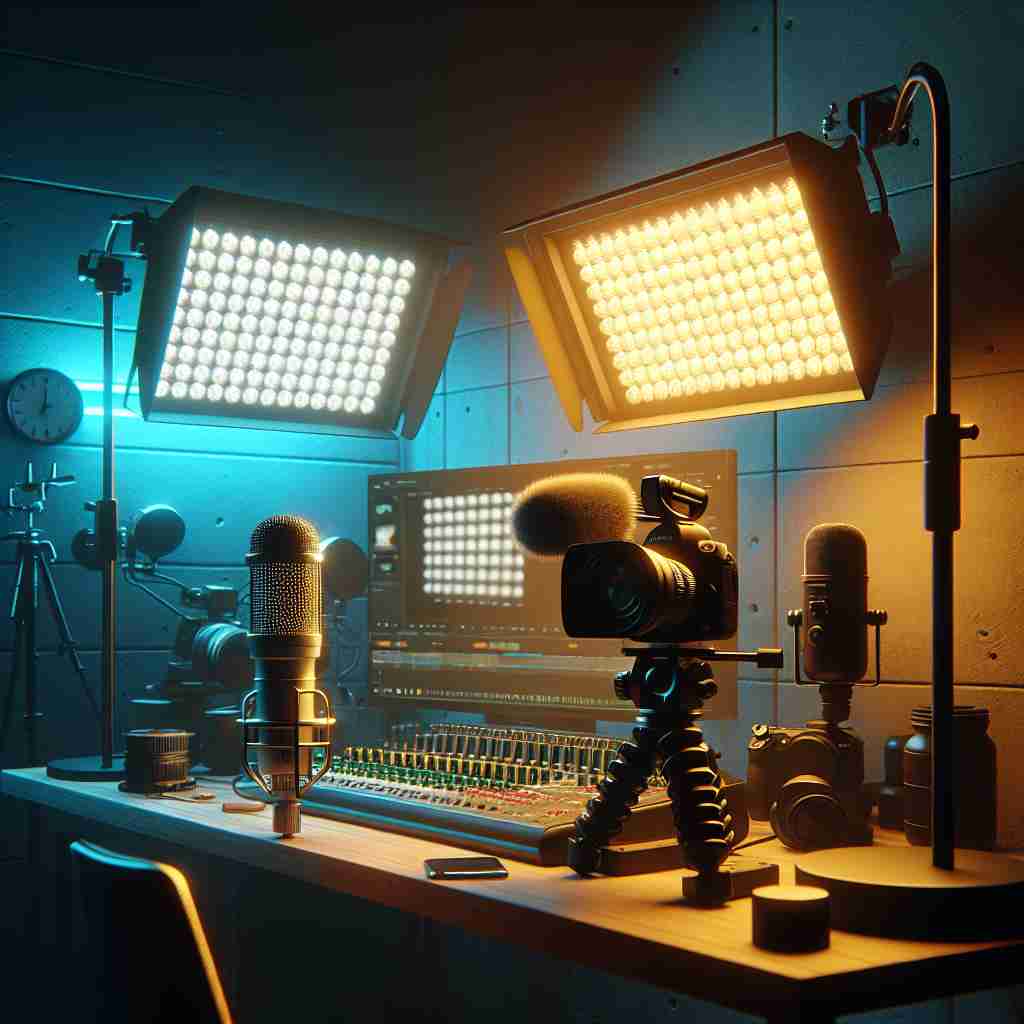 An image illustrating Instalação de Luzes LED para Gravações