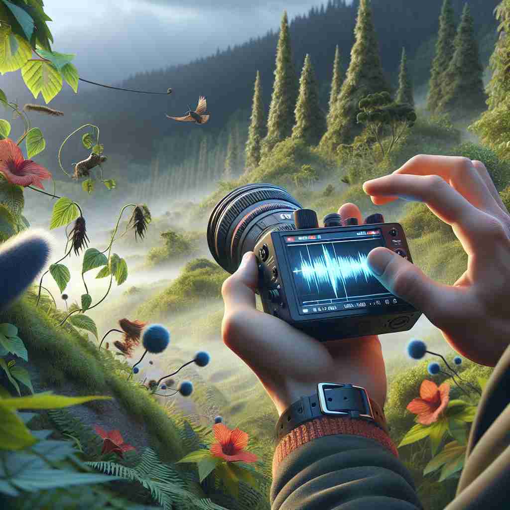 An image illustrating Captando Sons de Ambiente com Gravador Portátil